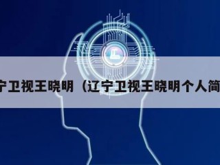 辽宁卫视王晓明（辽宁卫视王晓明个人简历）
