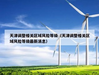 天津调整相关区域风险等级（天津调整相关区域风险等级最新消息）